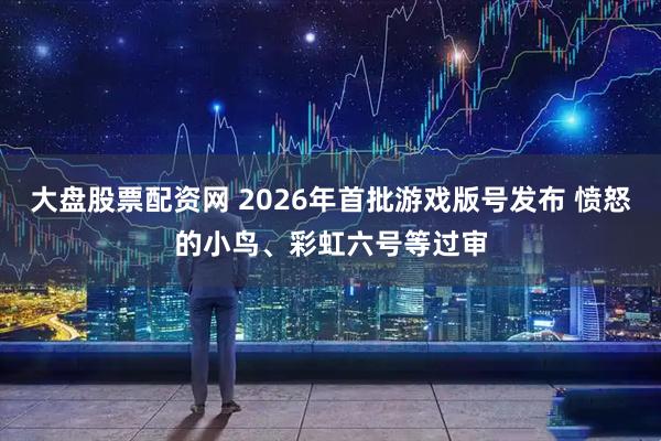 大盘股票配资网 2026年首批游戏版号发布 愤怒的小鸟、彩虹六号等过审